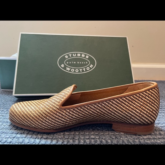 Stubbs and Wootton Straw Slipper - Picture 4 of 10